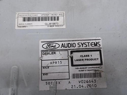 Vp6m2f18c821ag audio system - vp6m2f18c821ag,