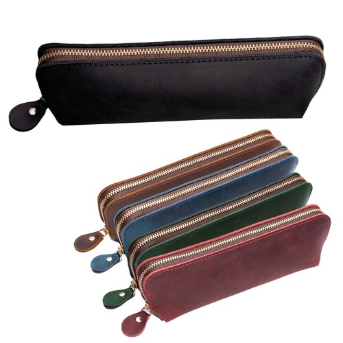 Vintage rindsleder federmappe - vintage,
