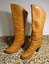 Vintage zodiac boots - zodiac, camel