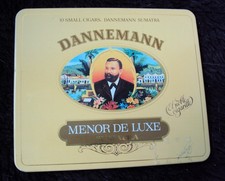 alte BLECHDOSE DANNEMANN MENOR DE LUXE Sumatra Cigarillo made in Germany