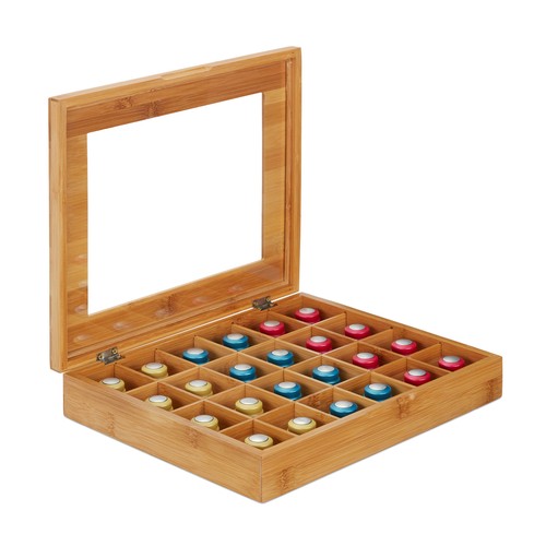 Kapselbox bambus teekapselbox - kapselbox,
