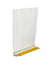 30x Anputzleiste mit Gewebe und Lippe 9 mm 200 cm = 60m Putzleiste Fensterleiste