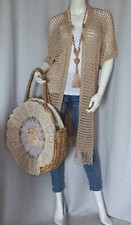 Hippie Netz Weste Fransen