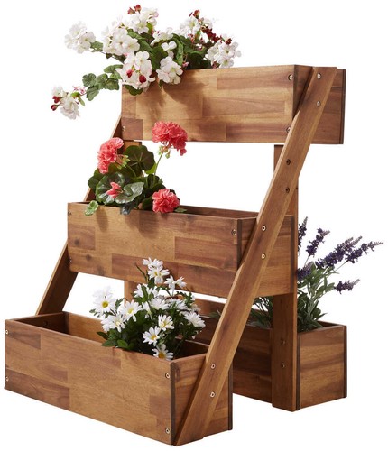 Holz pflanzentreppe - holz,