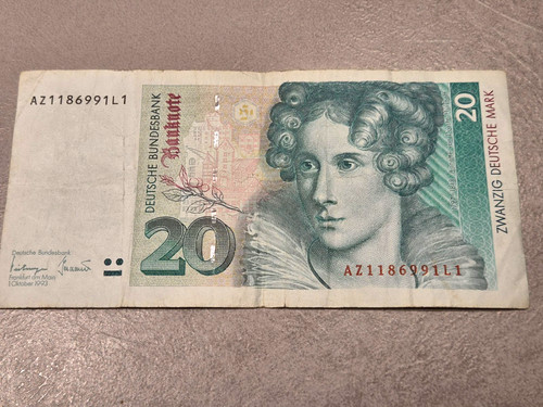 20dm 20 mark banknote - 20,