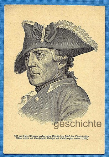 Ansichtskarte der alte fritz - ansichtskarte,,