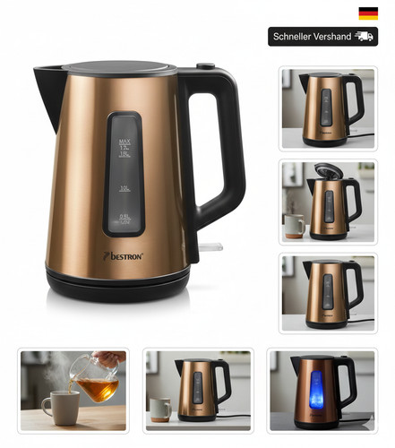 Bestron wasserkocher mit - wasserkocher, 360°