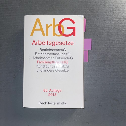 Arbg arbeitsgesetze beck 2013 - arbg,
