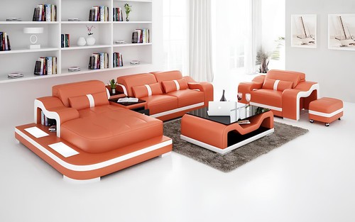 Modernes sofa ecksofa form - modernes,