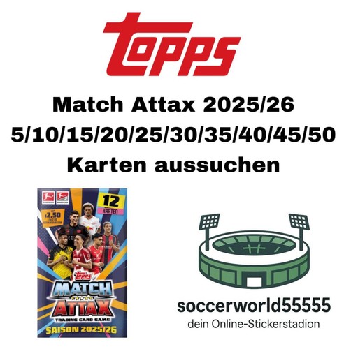Topps match attax 2025 - topps, 2025/26