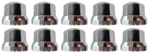 10x chrom radmutterkappen - 10x,