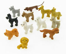 12x SCHLEICH Minis Hund Schnauzer Dackel Pudel Boxer Setter Pekinese Chow-Ch Dog