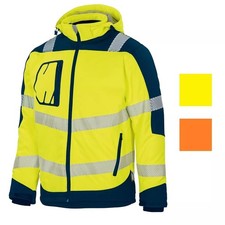 VIZWELL Softshell Jacke Winter VW 268 Warnschutzjacke Warnjacke Softshelljacke