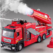 Feuerwehr LKW 1:32 Modellauto mit Licht Sound & Wasserspray Spielzeugauto