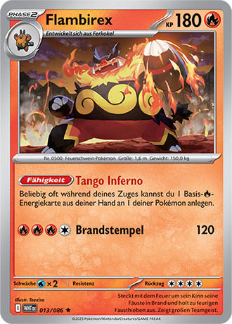 Pokemon weisse flammen holo - weisse,