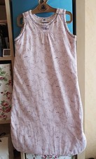 Petit Bateau wunderschöner Schlafsack rosa lila gemustert zum Kürzen 60-76cm