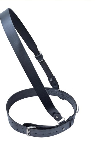 Leder schultergurt unisex - leder,