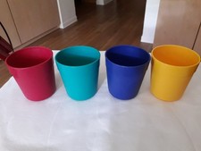 Tupperware  4 Trinkbecher,kaffeebecher Kunterbunt Neuwertig