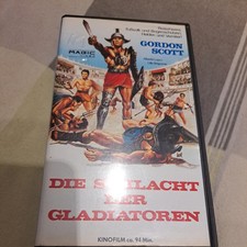 VHS Film - Die Schlacht der Gladiatoren - Gordon Scott - Videokassette