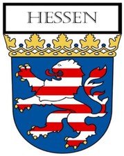2 Stk.-Aufkleber- Wappen - Bundesland - Hessen -Größe  60x75mm