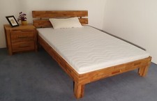 Doppelbett eiche massiv geölt - eiche,