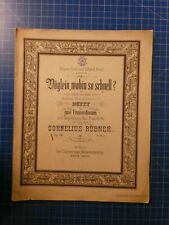 Vöglein wohin so schnell Cornelius Rübner Op.14 Emil Sommermeyer H10268