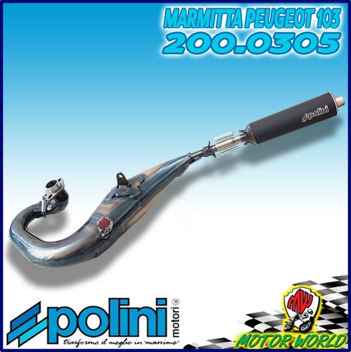 Auspufftopf mit flansch polini - auspufftopf,