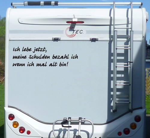 Aufkleber ich lebe jetzt - aufkleber,