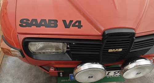 Saab vinyldekor schwarz - vinyldekor,
