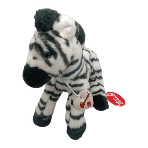 Stofftier zebra schwarz - -,