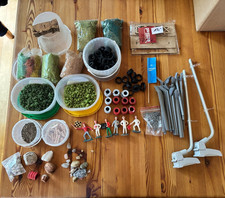 Rennbahn Bastel Set Landschaften Zäune Figuren Reifen Slotcarbahn Carrerabahn