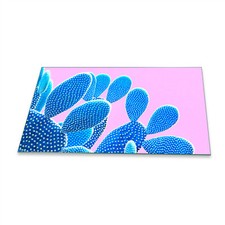 Herdabdeckplatten Ceranfeld Spritzschutz Glas Universal 90x52 Abstrakt Blau Deko