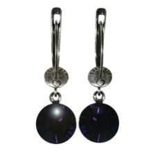Konplott Ohrringe Ohrhänger Black Jack lila purple velvet silber