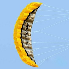 2.5 m Lenkdrachen Zweileiner Parafoil Drachen Lenkmatte Kite Powerkite Schnur DE