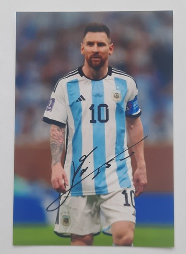 Lionel messi autogrammfoto - lionel,