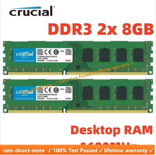 Crucial ddr3 1600mhz 16gb - crucial,
