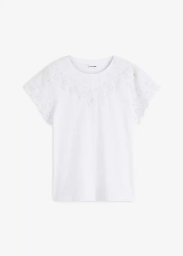 Shirt mit lochstickerei - mit,
