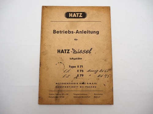 Original hatz 75 - e, 79