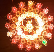 Leuchtender Weihnachtsstern-Fensterstern  Baumstern - Vintage 80 er Jahre -TOPP