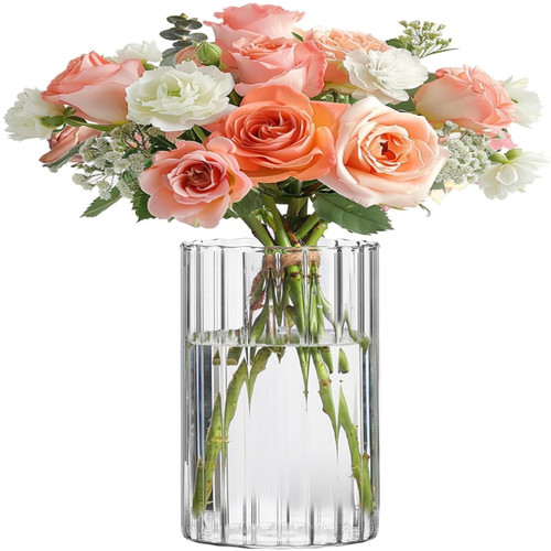 Mini vase glas tulpen - tulpen, set