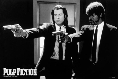 Pulp fiction filmposter guns - pulp,