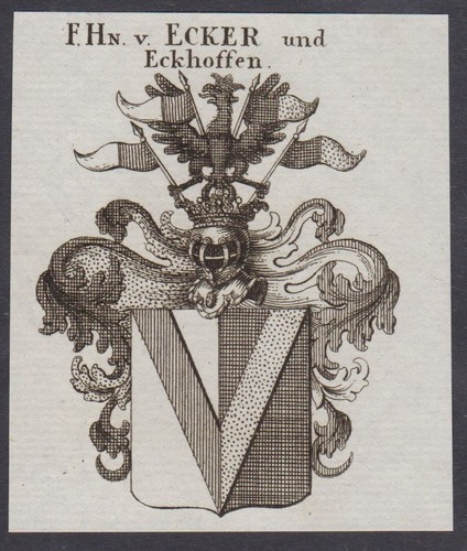 Ecker eckhoffen wappen coat - ecker, of