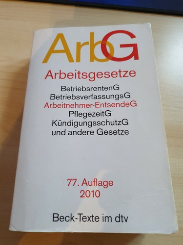 Arbg arbeitsgesetze 77 - arbg, (77