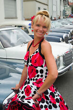 Petticoat Kleid rote Mohn