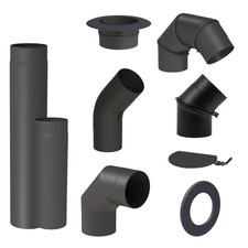 Ofenrohr Schwarz Kaminrohr