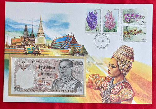 Banknotenbrief thailand mit - -,