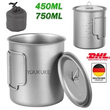 NEU YOUKUKE Titan Topf Camping