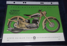 Steyr Puch Werbung ! Prospektblatt Puch Motorrad TF 250 ! Original !