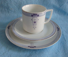 Thomas, Sèvres Bavaria, 1 Mokkagedeck, Porzellan, Jugendstil