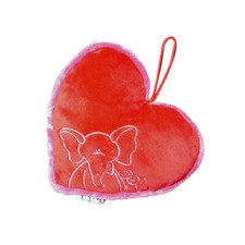 Nici Kleines Herzkissen rot-pink Elefant Max mit Maus Milly Plüschherz 16cm